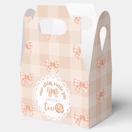 リトルかわいこちゃんパイ2nd birthday ginghamありがとう フェイバーボックス (オープン)