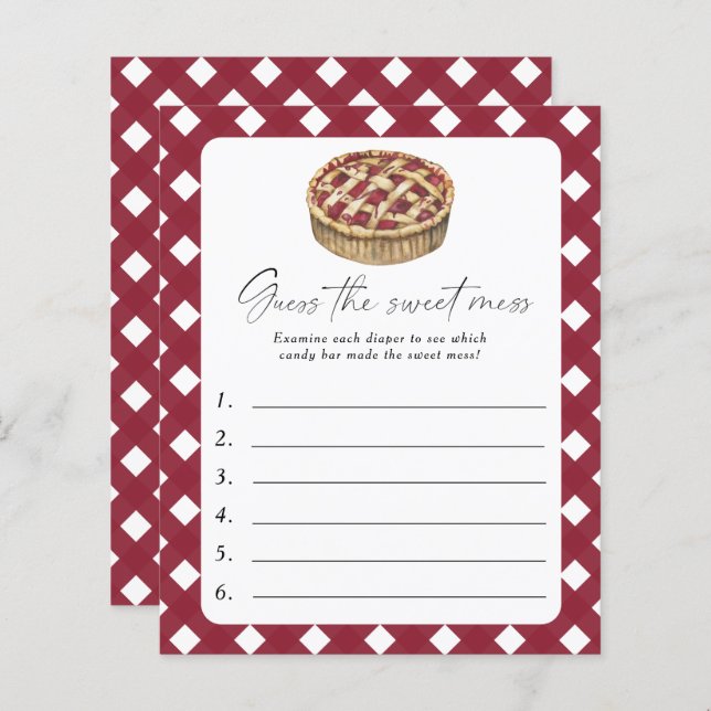 リトルかわいこちゃんパイ – 甘い混乱ゲームを推測 (正面/裏面)