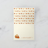 リトルかわいこちゃんパンプキンパイオータムンベビーシャワー サンキューカード (内部)