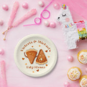 リトルかわいこちゃんパンプキンパイオータムンベビーシャワー ペーパープレート (パーティー)