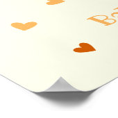 リトルかわいこちゃんパンプキンパイオータムンベビーシャワー ポスター (角)