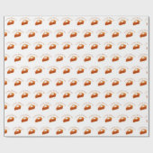 リトルかわいこちゃんパンプキンパイスライス秋テーマ ラッピングペーパー (フラット)