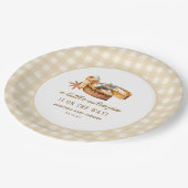 リトルかわいこちゃんパンプキンパイベイビーシャワー ペーパープレート (アングル)