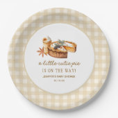 リトルかわいこちゃんパンプキンパイベイビーシャワー ペーパープレート (正面)