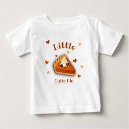 リトルかわいこちゃんパンプキンパイ秋 ベビーTシャツ