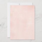 リトルかわいこちゃんピンクガールベビーシャワー 招待状 (裏面)