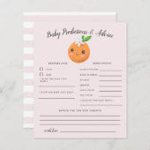 リトルかわいこちゃんピンクベビー予測&アドバイスカード (正面/裏面)