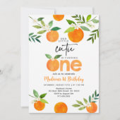 リトルかわいこちゃんファースト誕生日 招待状 (正面)