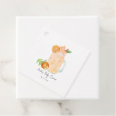 リトルかわいこちゃんフルーツスムージー女の子ベビーシャワー フェイバータグ (インサイチュ)