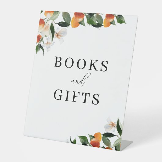 リトルかわいこちゃんフローラ赤ちゃんシャワー本&ギフトサイン 台座サイン (正面)