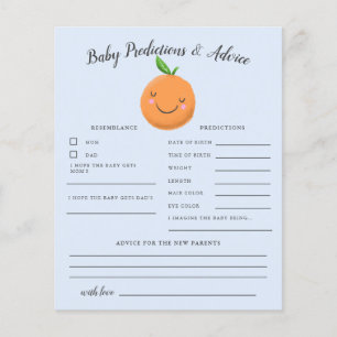 リトルかわいこちゃんブルーベビー予測&アドバイスカード