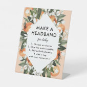 リトルかわいこちゃんベイビーシャワーヘッドバンドステーションの標識 台座サイン (正面)