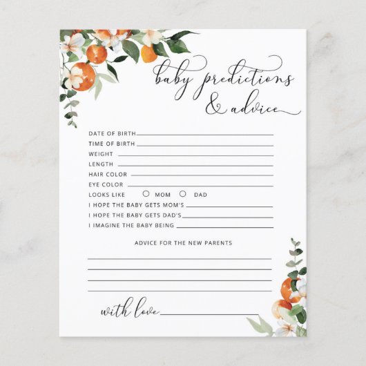 リトルかわいこちゃんベビーの予測とアドバイス (正面)