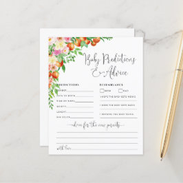 リトルかわいこちゃんベビーアドバイスと予測カード