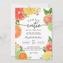 リトルかわいこちゃんベビーシトラスシャワー招待状 招待状