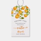 リトルかわいこちゃんベビーシャワーありがとう ギフトタグ (正面)