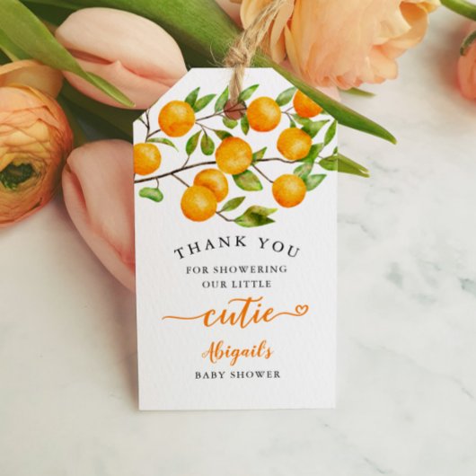 リトルかわいこちゃんベビーシャワーありがとう ギフトタグ