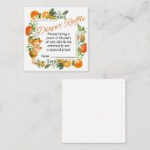 リトルかわいこちゃんベビーシャワーおむつカード エンクロージャーカード (正面/裏面)