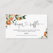 リトルかわいこちゃんベビーシャワーおむつラッフルチケット エンクロージャーカード (正面)