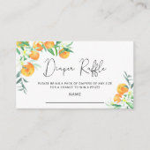 リトルかわいこちゃんベビーシャワーおむつラッフルチケット エンクロージャーカード (正面)