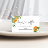 リトルかわいこちゃんベビーシャワーおむつラッフルチケット エンクロージャーカード