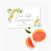 リトルかわいこちゃんベビーシャワーおむつラッフルチケット エンクロージャーカード