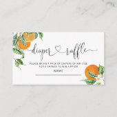 リトルかわいこちゃんベビーシャワーおむつラッフルチケット エンクロージャーカード (正面)