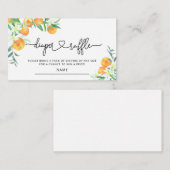 リトルかわいこちゃんベビーシャワーおむつラッフルチケット エンクロージャーカード (正面/裏面)