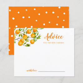 リトルかわいこちゃんベビーシャワーアドバイスカード