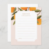 リトルかわいこちゃんベビーシャワーアドバイスfor親カード (正面/裏面)