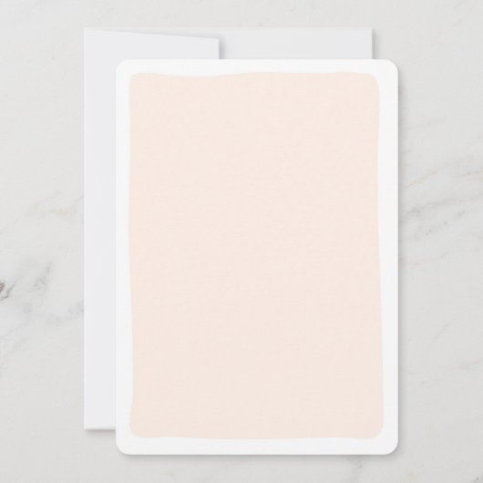 リトルかわいこちゃんベビーシャワークレメンティン男女兼用 招待状 (裏面)