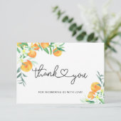 リトルかわいこちゃんベビーシャワーサンキューカード エンクロージャーカード (スタンド正面)