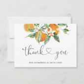 リトルかわいこちゃんベビーシャワーサンキューカード カード (正面)