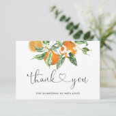 リトルかわいこちゃんベビーシャワーサンキューカード カード (スタンド正面)