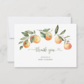 リトルかわいこちゃんベビーシャワーサンキューカード カード (正面)