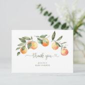 リトルかわいこちゃんベビーシャワーサンキューカード カード (スタンド正面)