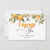 リトルかわいこちゃんベビーシャワーサンキューカード カード (正面)