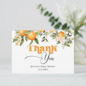 リトルかわいこちゃんベビーシャワーサンキューカード カード (スタンド正面)