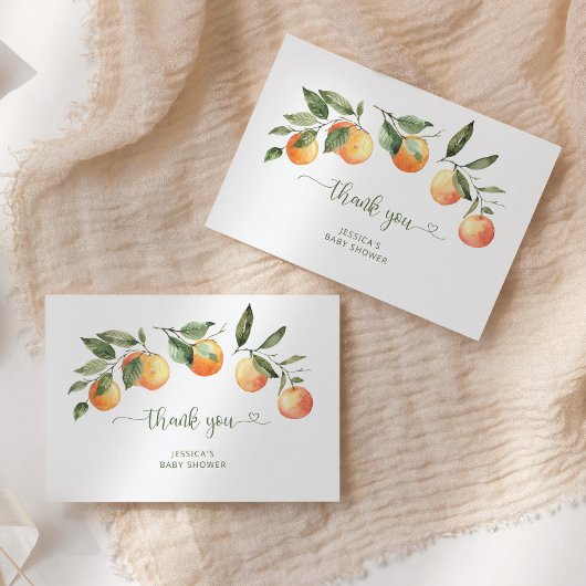 リトルかわいこちゃんベビーシャワーサンキューカード カード