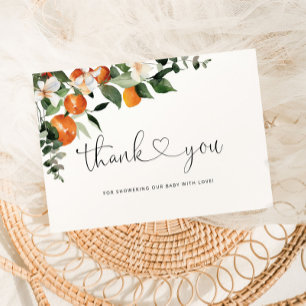 リトルかわいこちゃんベビーシャワーサンキューカード カード