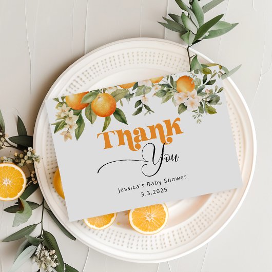 リトルかわいこちゃんベビーシャワーサンキューカード カード