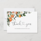 リトルかわいこちゃんベビーシャワーサンキューカード カード (正面)