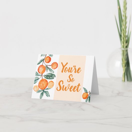 リトルかわいこちゃんベビーシャワーサンキューカード サンキューカード (正面)