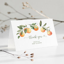 リトルかわいこちゃんベビーシャワーサンキューカード