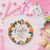 リトルかわいこちゃんベビーシャワーシトラスオレンジパーティー ペーパープレート (パーティー)