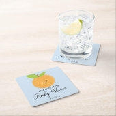 リトルかわいこちゃんベビーシャワースクエア紙コースター スクエアペーパーコースター (インサイチュ)