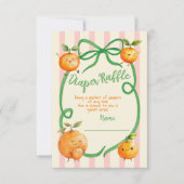 リトルかわいこちゃんベビーシャワートイレオムツラッフル 招待状 (正面)