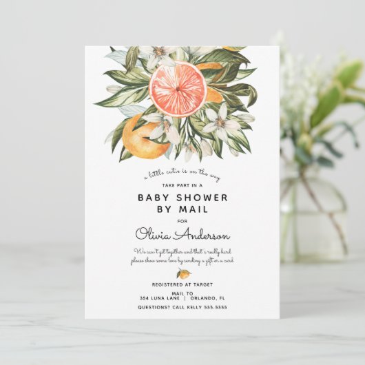 リトルかわいこちゃんベビーシャワーバイメール 招待状 (スタンド正面)