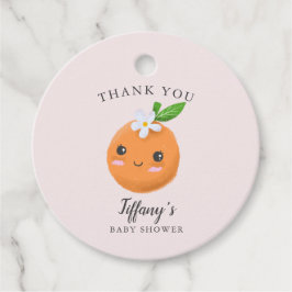 リトルかわいこちゃんベビーシャワーピンククレメンチン フェイバータグ