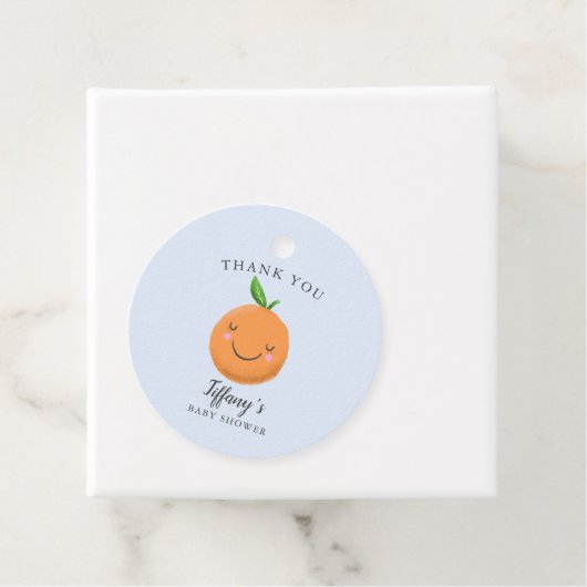 リトルかわいこちゃんベビーシャワーブルークレメンチン フェイバータグ (インサイチュ)